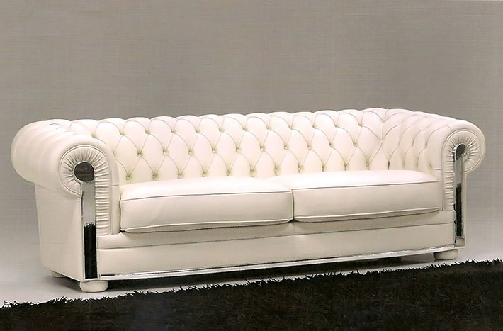 Τριθέσιος Lux καναπές Chesterfield