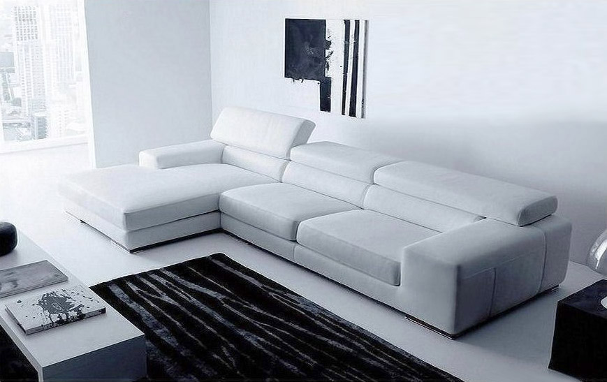 Γωνιακός καναπές με ανάκλινδρο 300 x 180 cm